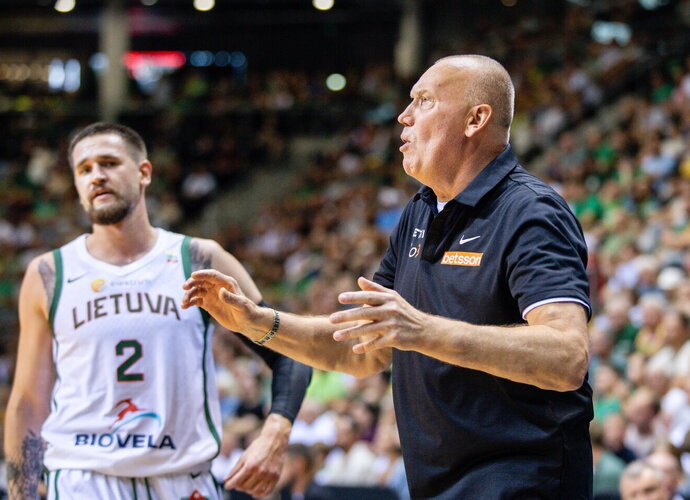 R.Kurtinaitis prie rinktinės vairo nepralaimi (BNS nuotr.)