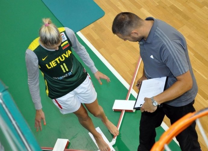 LMKL krepšininkėms atlikti testai (L.Šilkaičio nuotr.)