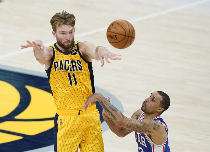 D.Sabonis atliko net 15 rezultatyvių perdavimų (Scanpix nuotr.)