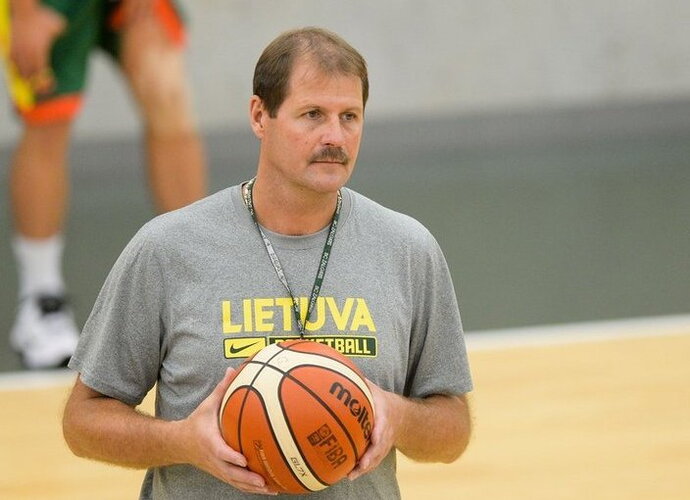 G.Krapikas pasidalino įspūdžiais po pirmosios rinktinės treniruotės Rygoje (Fotodiena.lt)
