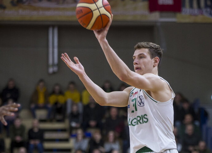 R.Jokubaitis debiutavo LSKL (BNS nuotr.)