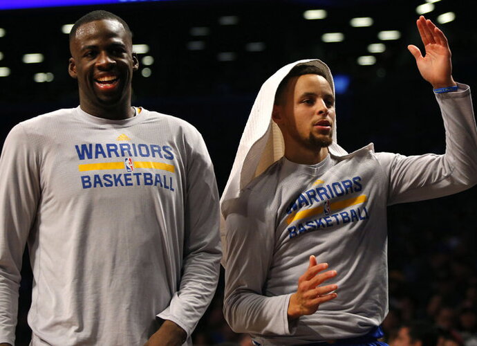 D.Greenas ir S.Curry yra dvi svarbiausios Oklando komandos figūros (Scanpix)