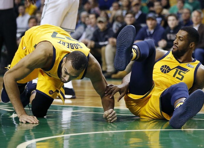 R.Gobertui šį sezoną itin nesiseka (Scanpix nuotr.)