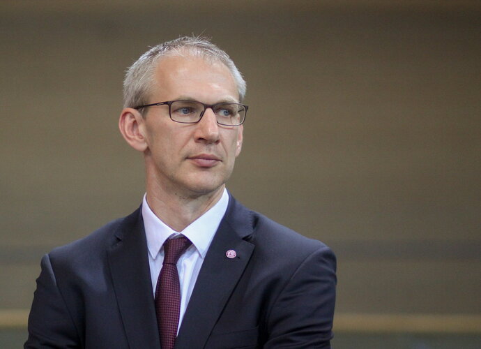 M.Purlys pasakojo apie etapą „Ryte“ (Foto: Dmitrijus Radlinskas)