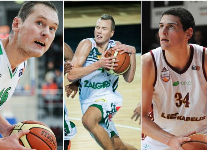 L. Lekavičius už A.Lapetą ir R.Olanderį žemesnis daugiau nei 30 cm (Fotodiena.lt)