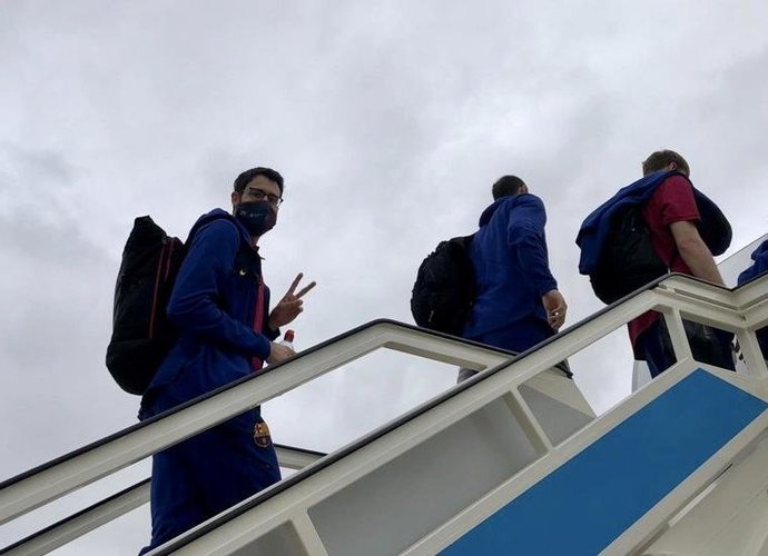 „Barcelona“ kelionė neapsiėjo be nuotykių