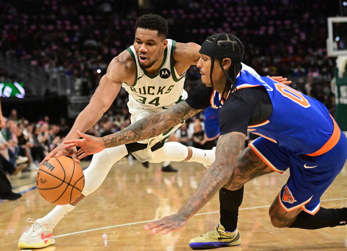G.Antetokounmpo dominavo lemiamu metu (Scanpix nuotr.)