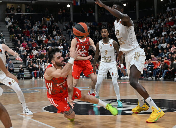 F.Campazzo jau sezono eigoje papildė Belgrado komandą (Scanpix nuotr.)
