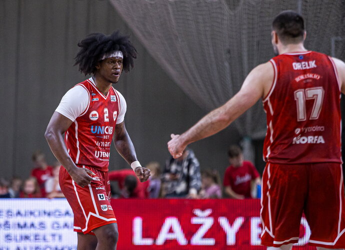 L.J.Thorpe'as antrus metus žaidžia LKL („Betsafe-LKL“ nuotr.)