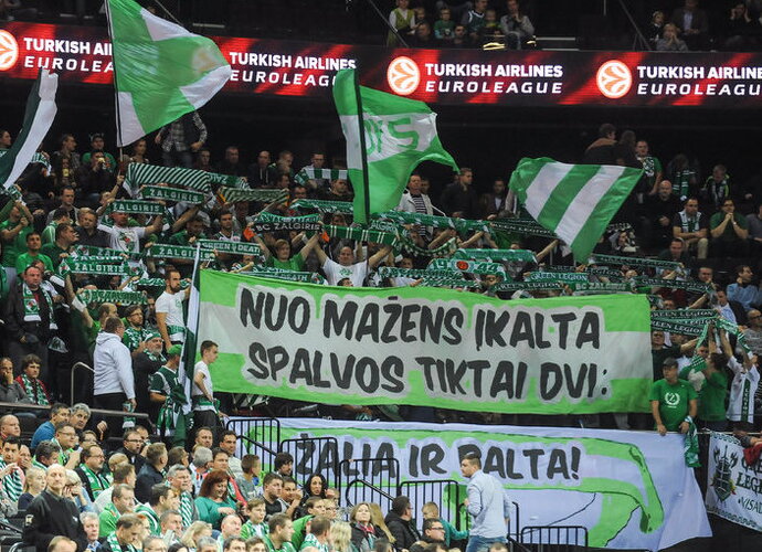 „Žalgiris“ penktadienį bus palaikomas itin triukšmingai (Fotodiena.lt)