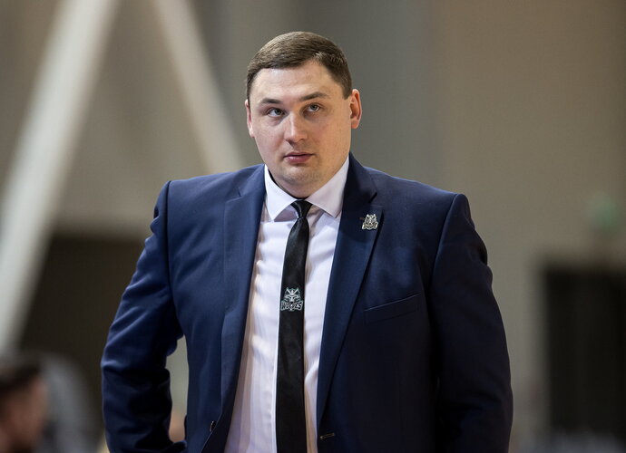 N.Pacevičius džiaugėsi sugrįžusiu A.Žagaru („Betsafe-LKL“ nuotr.)