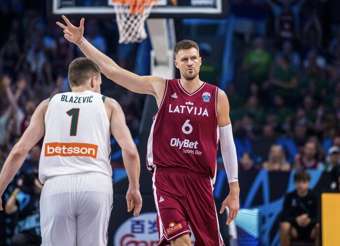 K.Porzingio indėlio latviams nepakako (FIBA nuotr.)