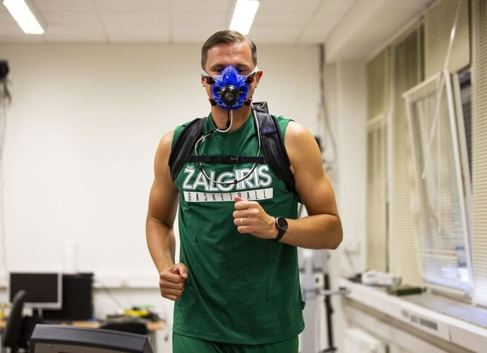P.Jankūnas su kitais žalgiriečiais jau rengiasi sezonui (nuotr. Žalgiris)