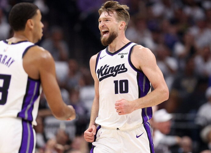 D.Sabonis ir kompanija eliminavo „Warriors“ (Scanpix nuotr.)
