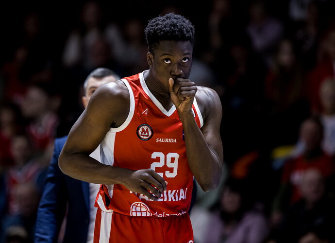 A.Antetokounmpo rungtynės Vilniuje nesusiklostė („Betsafe-LKL“ nuotr.)