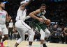 G.Antetokounmpo rinko trigubą dublį (Scanpix nuotr.)
