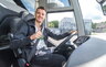 A.Juškevičius išbandė autobusą (Foto: Rokas Tenys)