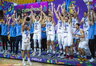 Argentiniečiai pelnytai švenčia (FIBA nuotr.)